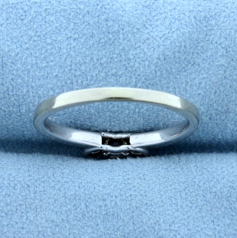 14ct TW Three-Stone Diamond Anniversary or Wedding Ring in 14K White Gold and Platinum