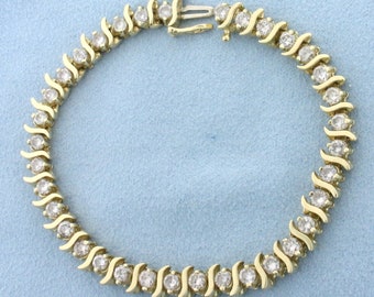 5ct Diamond Tennis Bracelet in 14k Yellow Gold