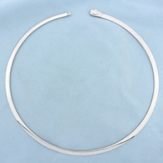 Reversible Omega Necklace in 14K Yellow 