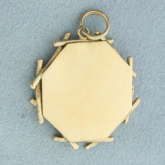 Engravable Hawaii Palm Tree Ruby Charm or Pendant… - image 2