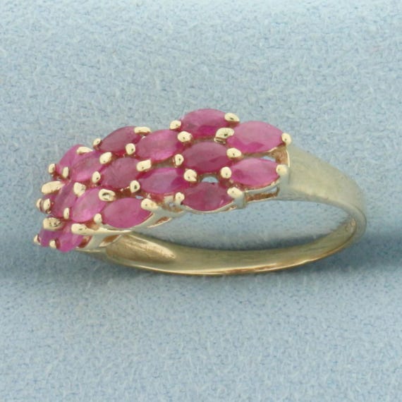 Natural Ruby Ring in 10k Yellow Gold - image 2
