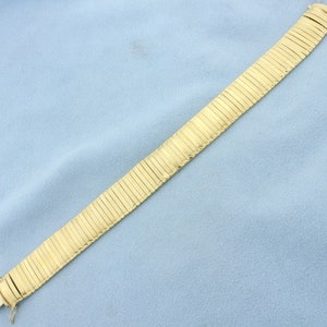 Italian Omega Link Bracelet in 14K Yellow Gold