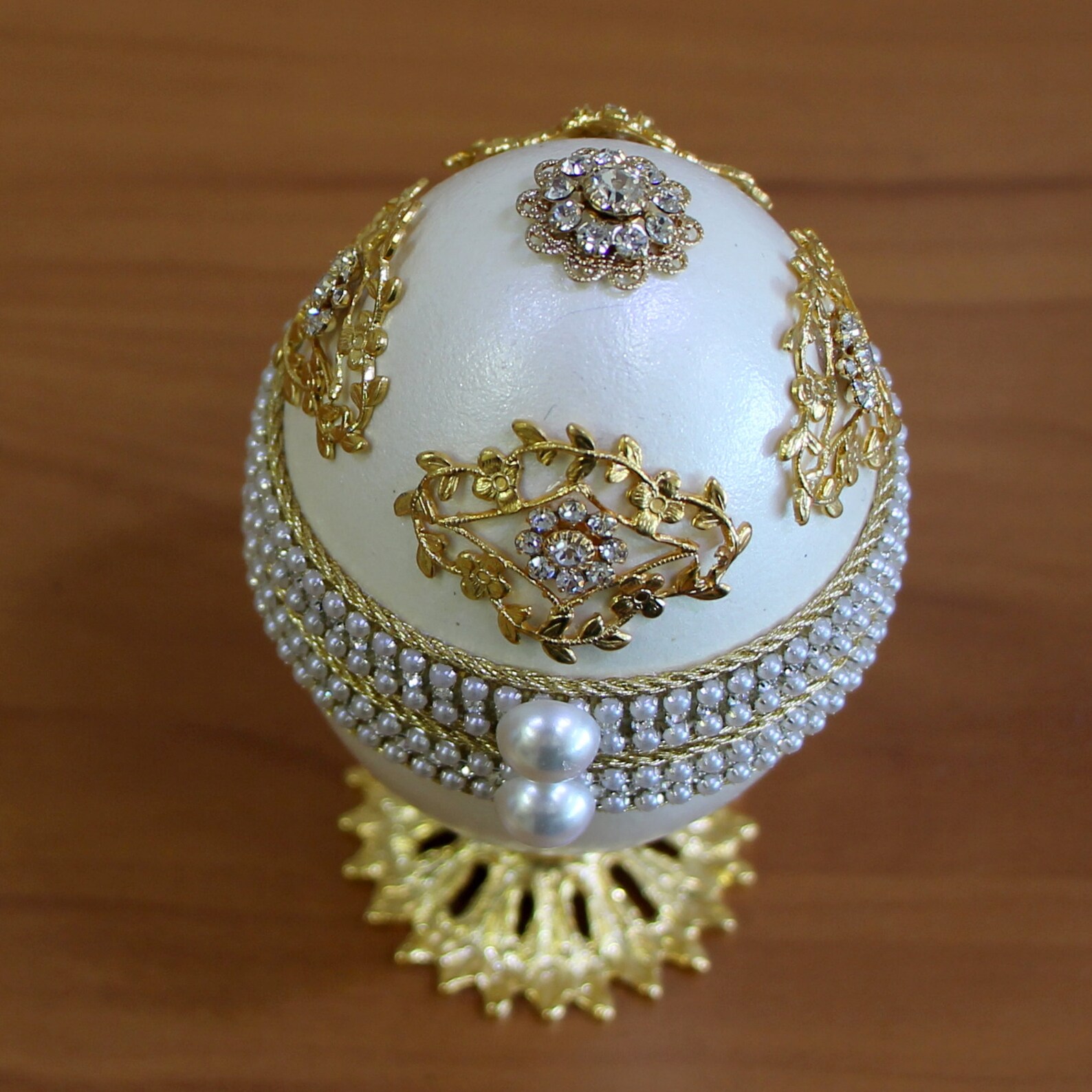 Jewelry Treasure Box Faberge Style Goose Egg Etsy