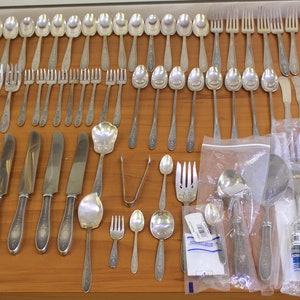 International Wedgwood Sterling Silver Flatware Set of 80