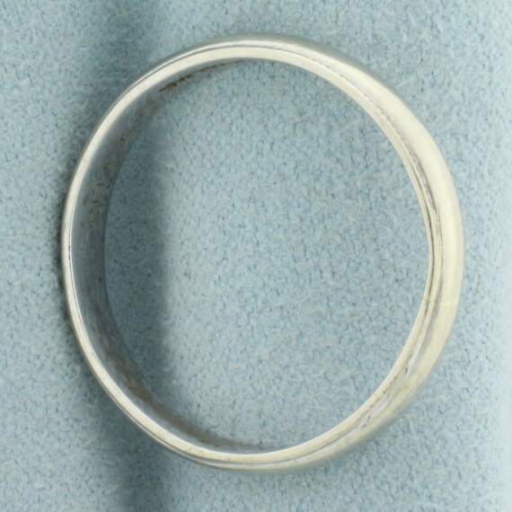 Mens Milgrain Beaded Edge Wedding Band Ring in 14… - image 2