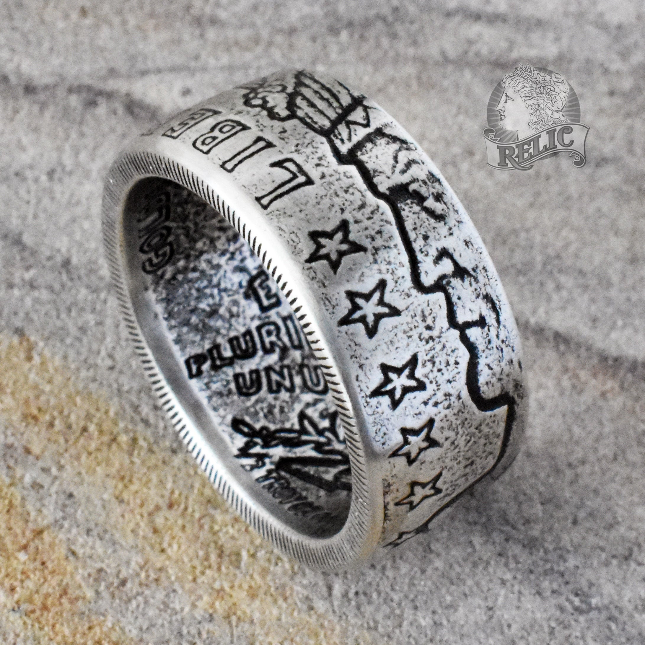 1/2 Oz. Fine Silver Indian Head Coin Ring Etsy