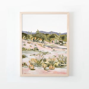 DESERT GLORY Vertical Canvas Paper Print