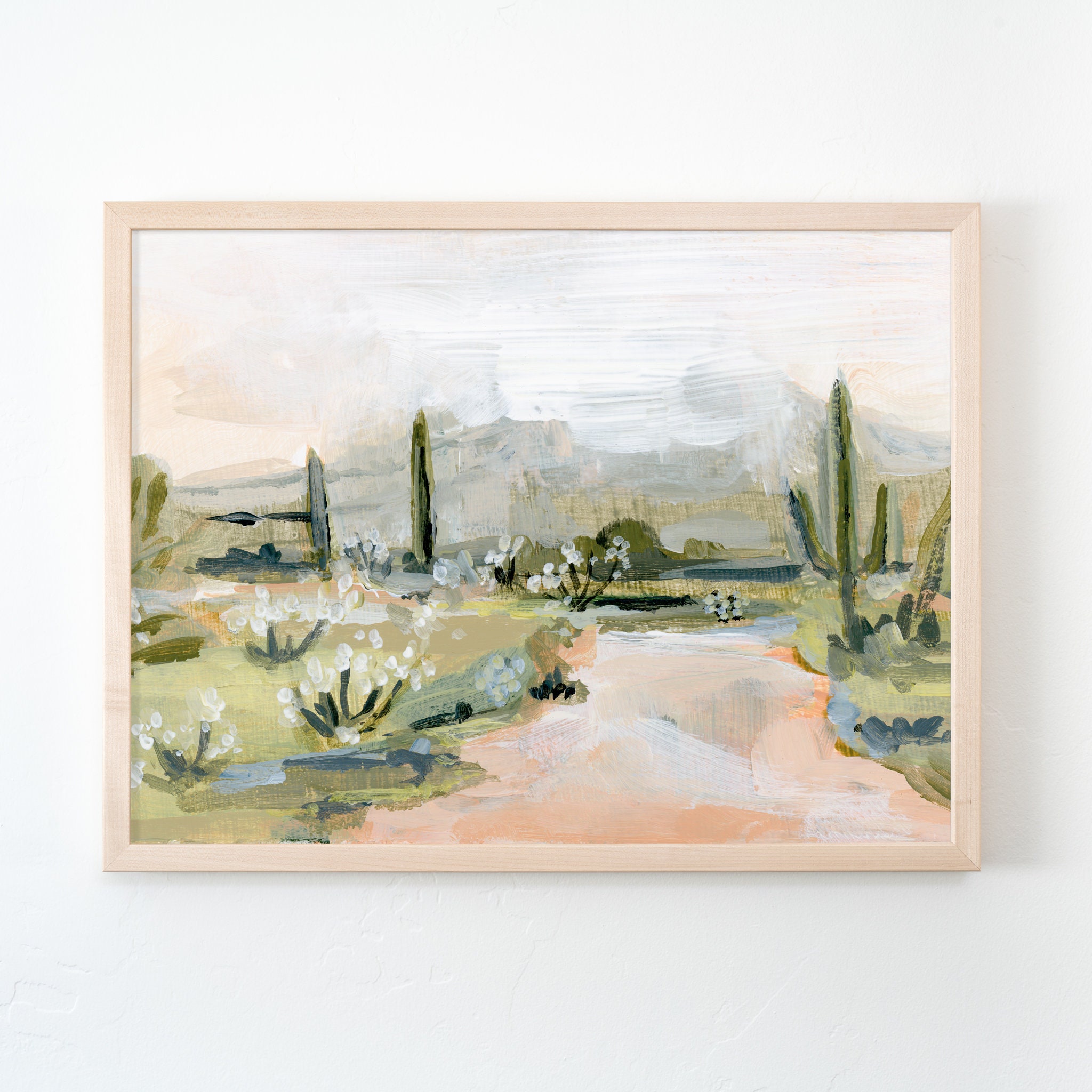 DESERT RAIN Horizontal Canvas Paper Print