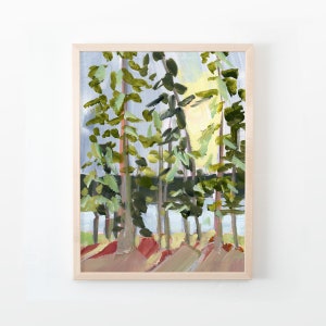 LAKE MARTIN TREES Vertical Canvas Print