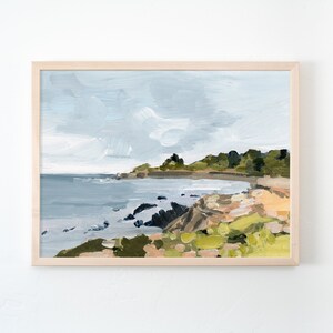 Cambria California Seascape Art Print: Coastal Landscape Painting