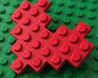Lego Heart Pin (Red)