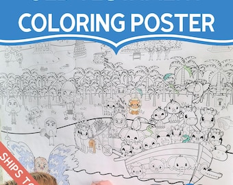 Old Testament Coloring Poster | Large Scripture Activity for Families