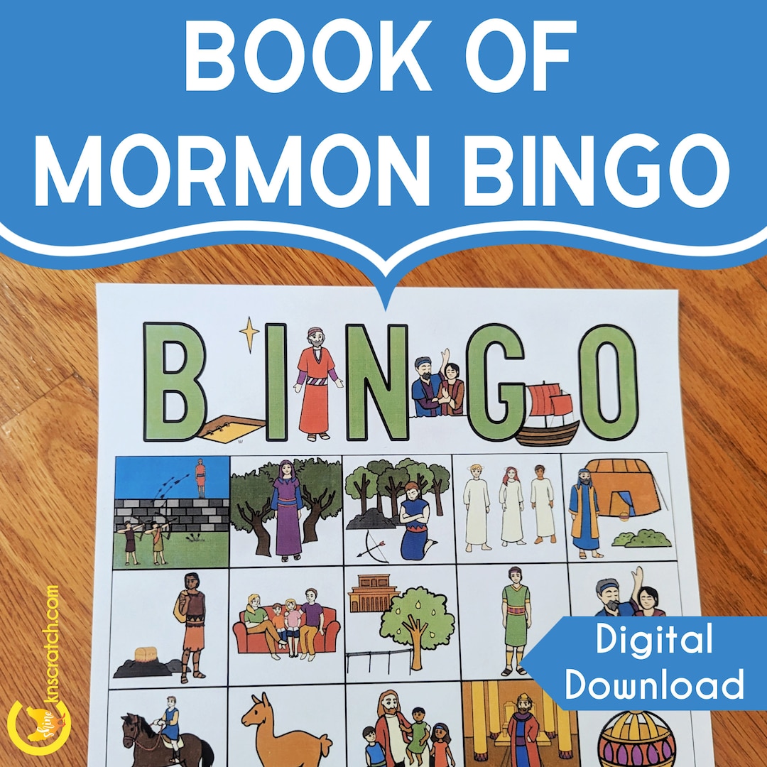Book of Mormon Bingo Boards for Latter-day Saints (come Follow Me 2024 ...