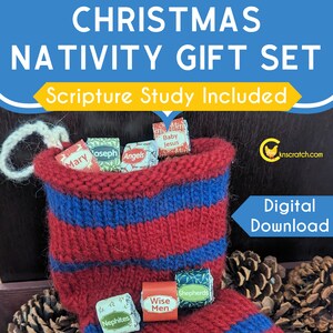 Christmas Nativity Candies Gift Set with Scripture Study