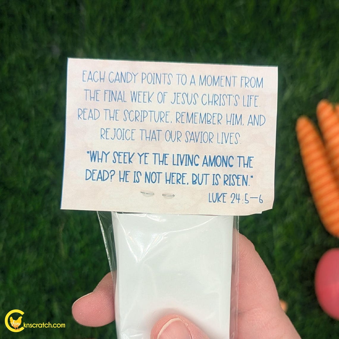 Holy Week Scripture Candy Countdown | Easter Christian Printable | LDS ...