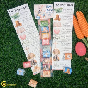Holy Week Scripture Candy Countdown | Easter Christian Printable | LDS Easter Activity
