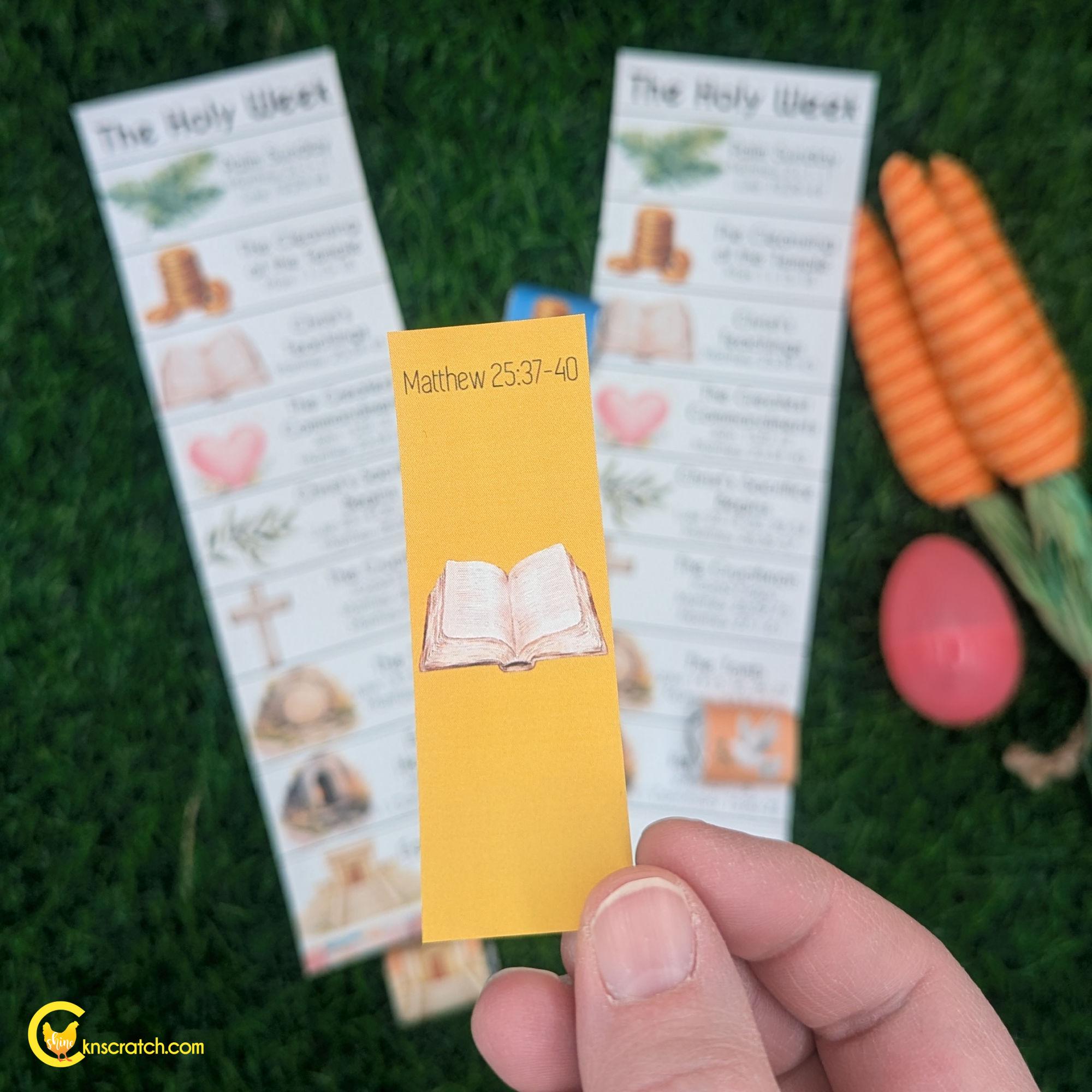 Holy Week Scripture Candy Countdown | Easter Christian Printable | LDS ...
