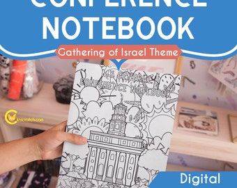 LDS General Conference Notebook for Teens and Tweens: Gathering of Israel theme (Latter-day Saints)