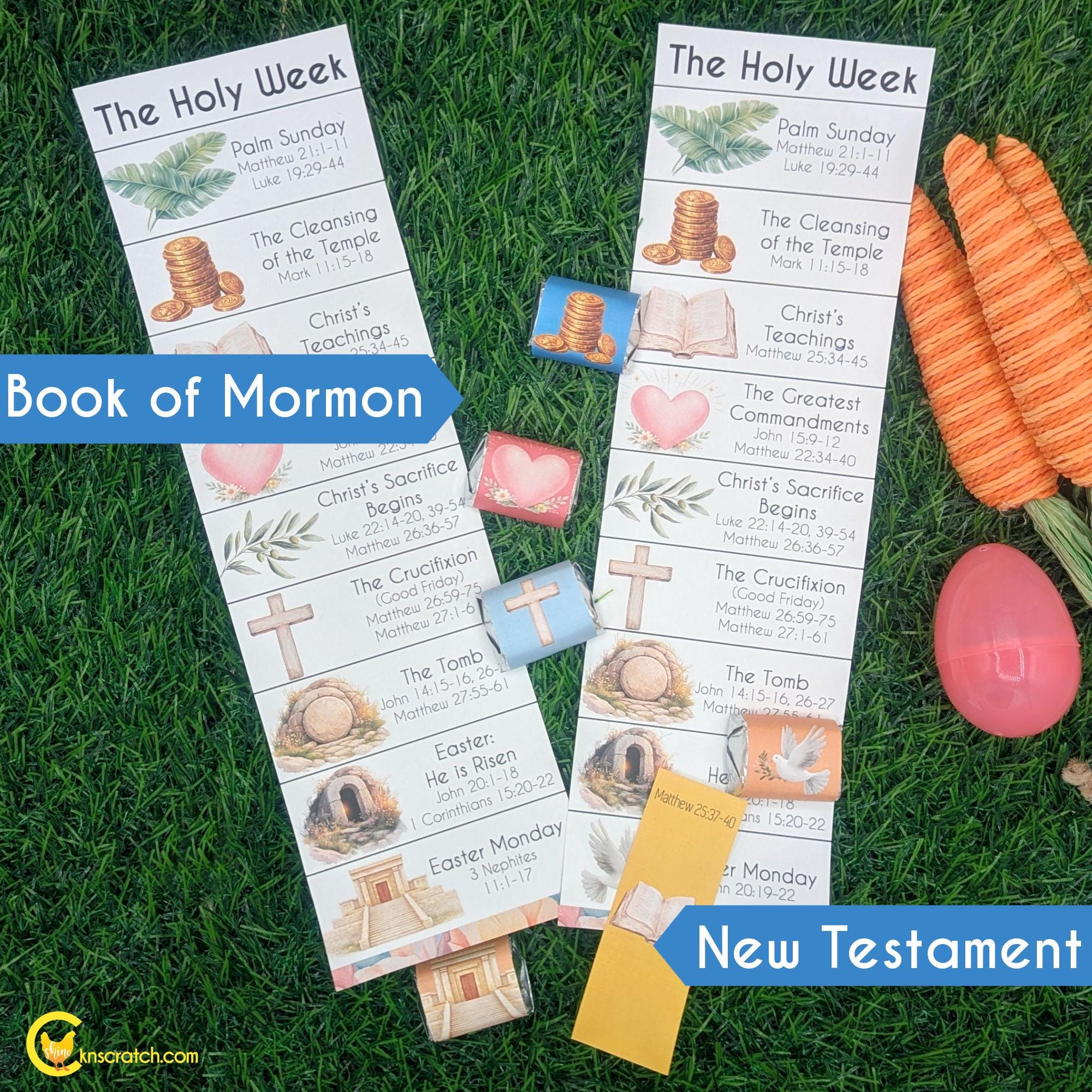 Holy Week Scripture Candy Countdown | Easter Christian Printable | LDS ...
