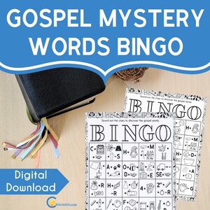 Gospel Mystery Words Bingo for Latter-day Saints and General Conference (LDS)