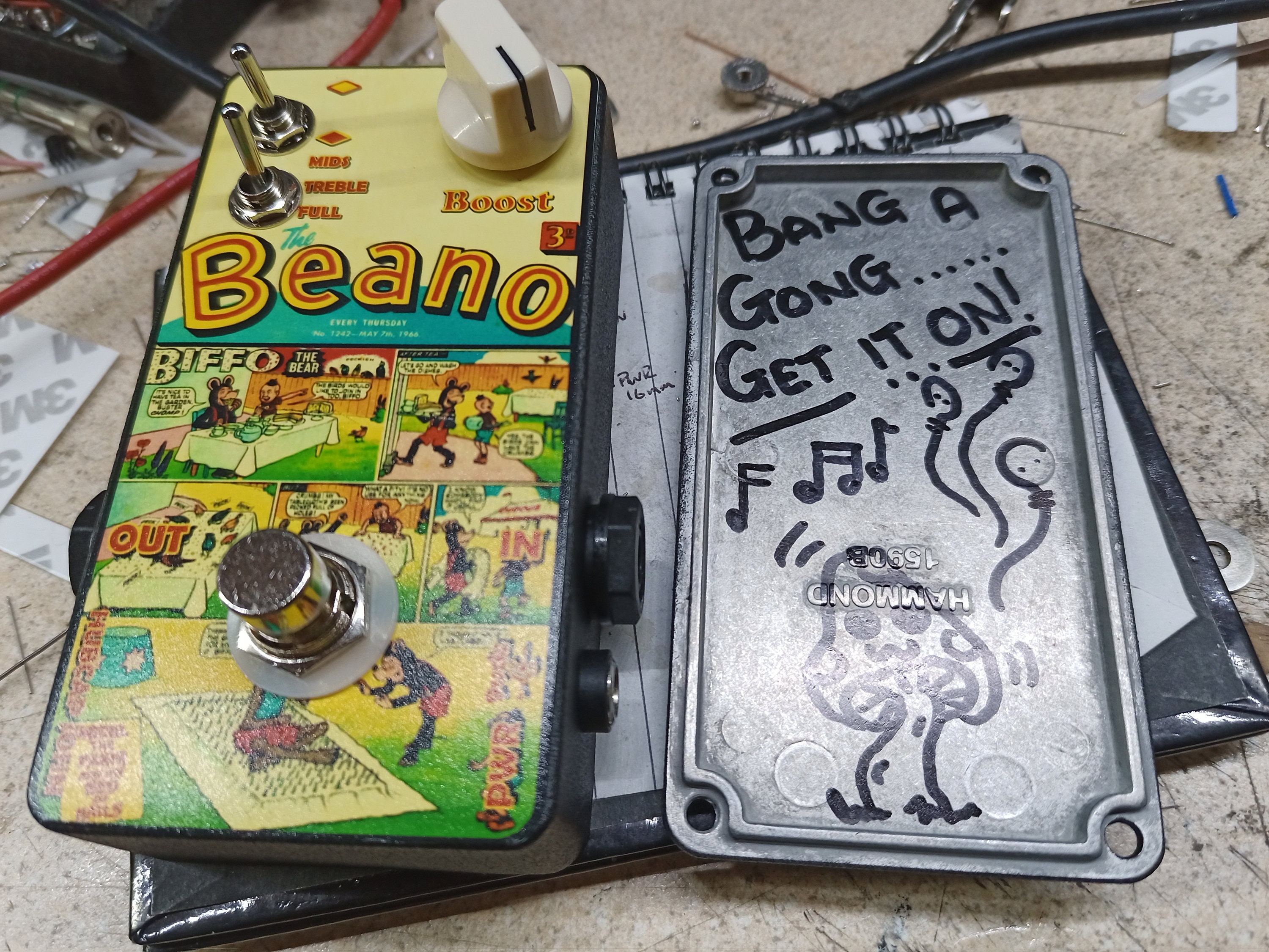 ギター Hubcap John Pedal Beano booster Hubcap John Beano Boost A Rangemaster Inspired Guitar Pedal