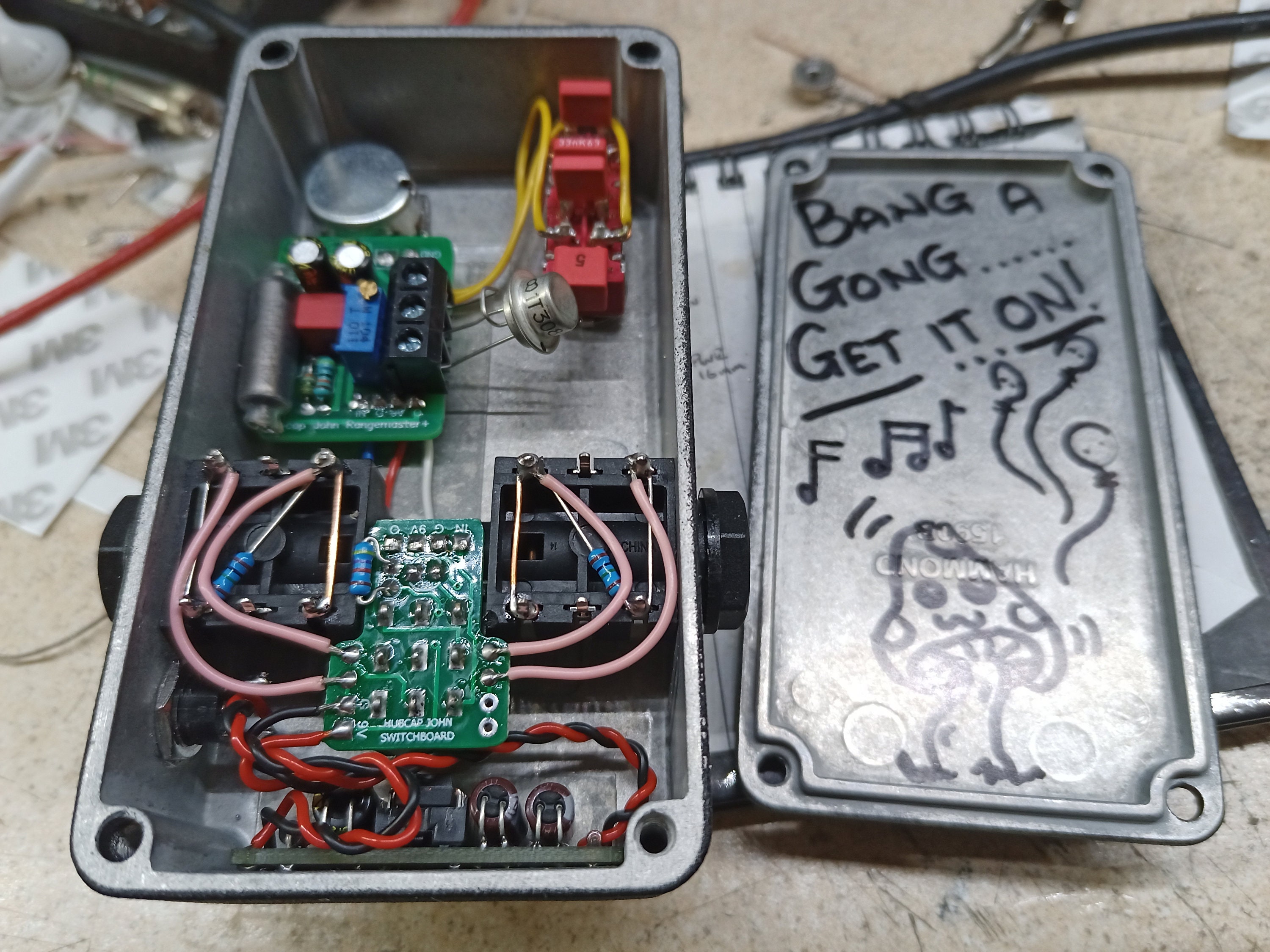 ギター Hubcap John Pedal Beano booster Hubcap John Beano Boost A Rangemaster Inspired Guitar Pedal