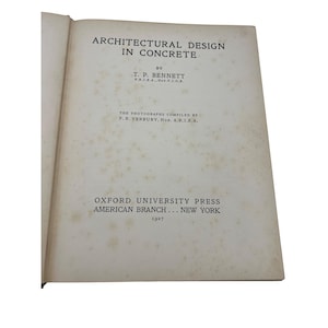 1927 Architectural Design in Concrete Book: Photo Plates of Modernist Buildings