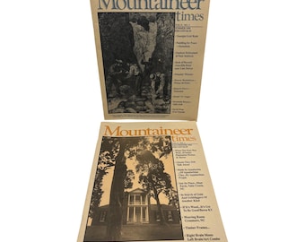 Mountaineer Times Magazine Lotto di 2 Estate Autunno Inverno 1990 Cultura Appalachiana Storia