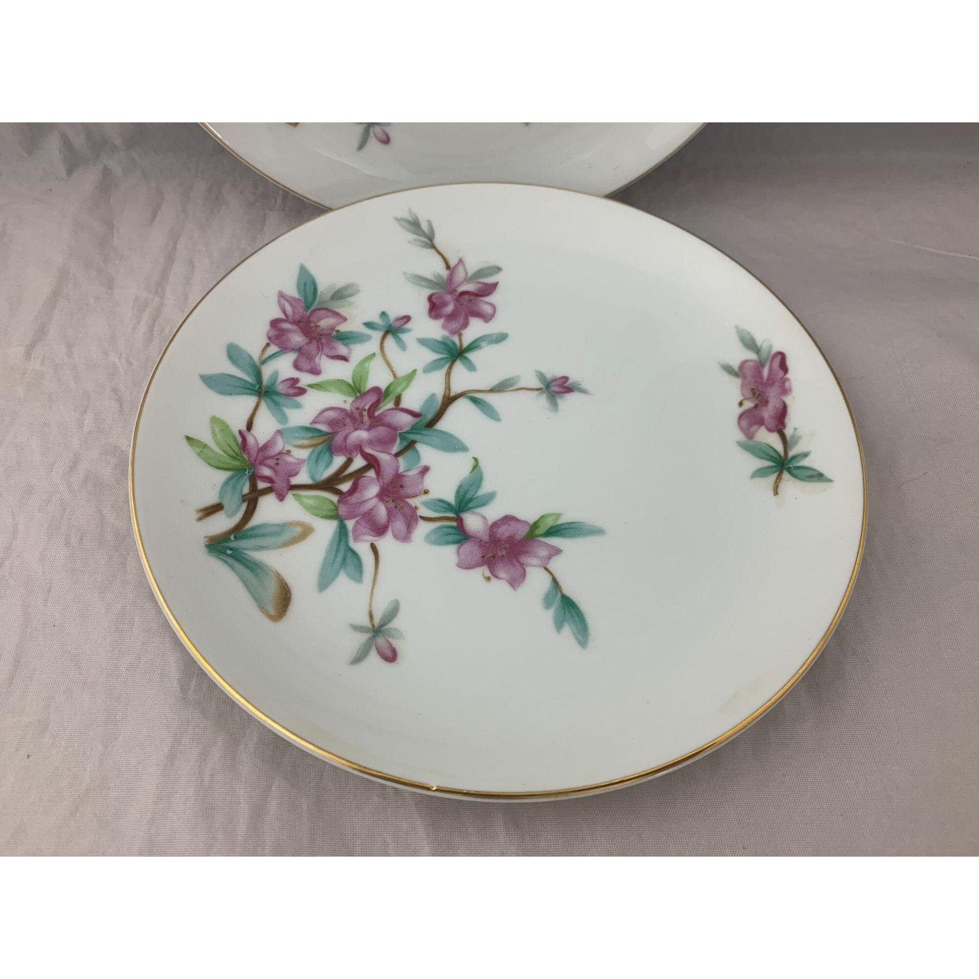 Yamaka China Pair of Salad Plates – Occupied Japan – Pattern