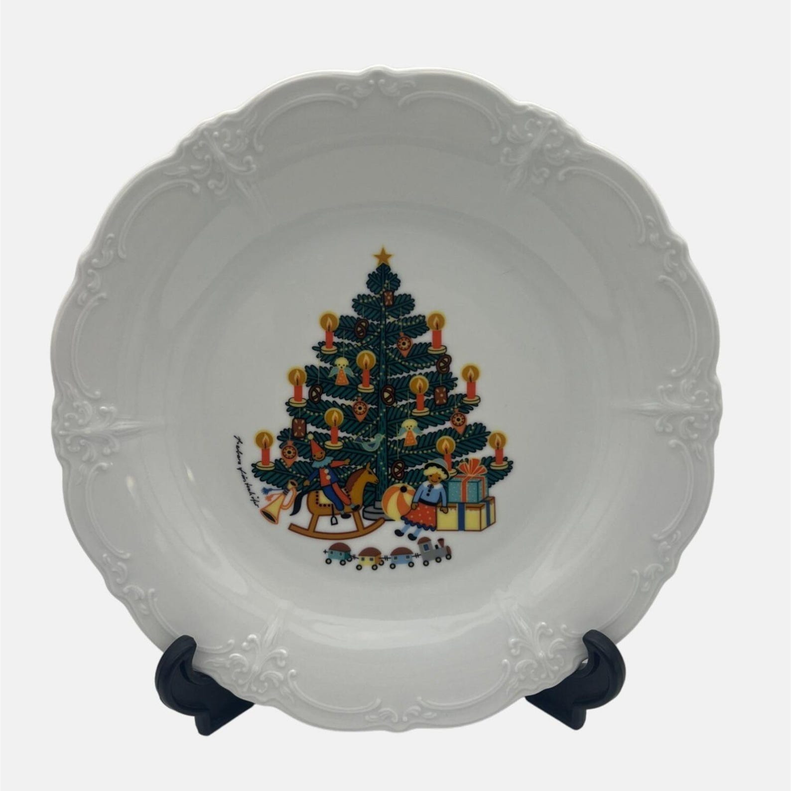 Tirschenreuth Bavaria Tannenbaum Christmas Tree Plate Baronesse 10.25