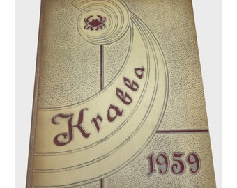 Annuario della Hampton High School vintage del 1959 The Kraabba Hampton Virginia