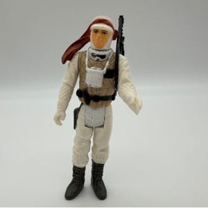 Vintage 1980 Kenner Star Wars Luke Skywalker Hoth Kampfausrüstung Figur mit Gewehr