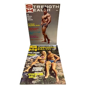 Vintage Strength & Health Magazines 1968 and 1971 Physical Fitness Bodybuilding