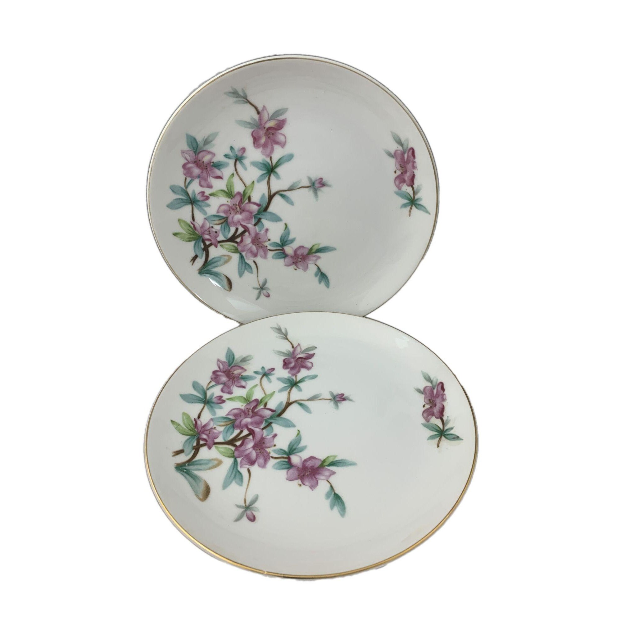 Yamaka China Pair of Salad Plates – Occupied Japan – Pattern