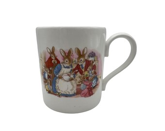 Taza de porcelana Royal Doulton Bunnykins "New Arrival"