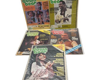 Five 1980 Down Beat Magazines Contemporary Music Jazz George Benson Jeff Lorber