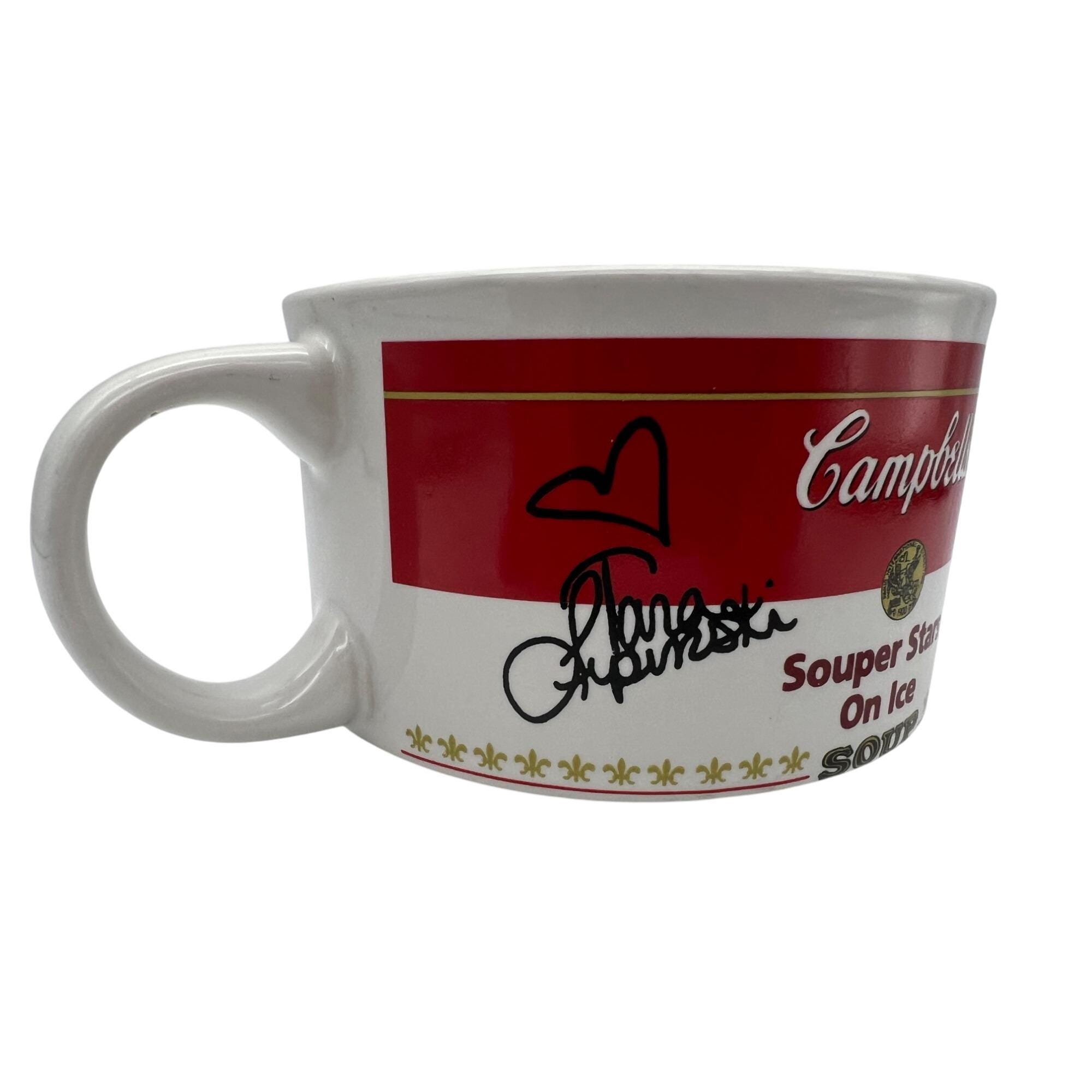 1998 Campbell's Souper Stars on Ice Mug: Signed by Lipinski, Kwan