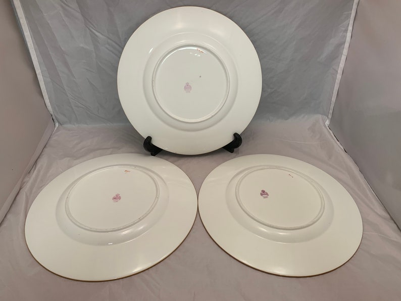 Antique China Pattern B898 Minton/'s China 3 Dinner Plates 10 ca 1920s