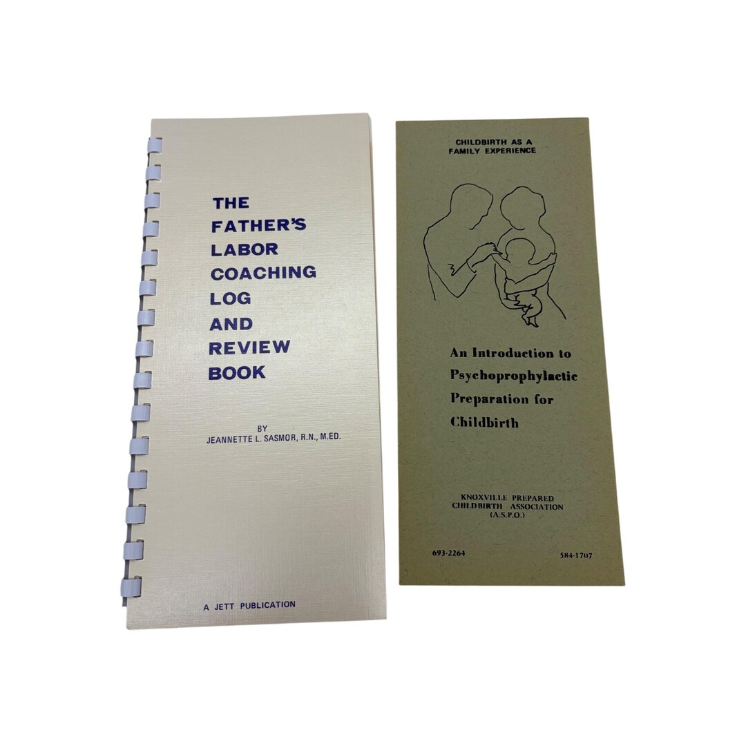 Laboe Workbook 1972 Fathers Labor Coaching Log Review Book Lamaze Childbirth Workbook ...
