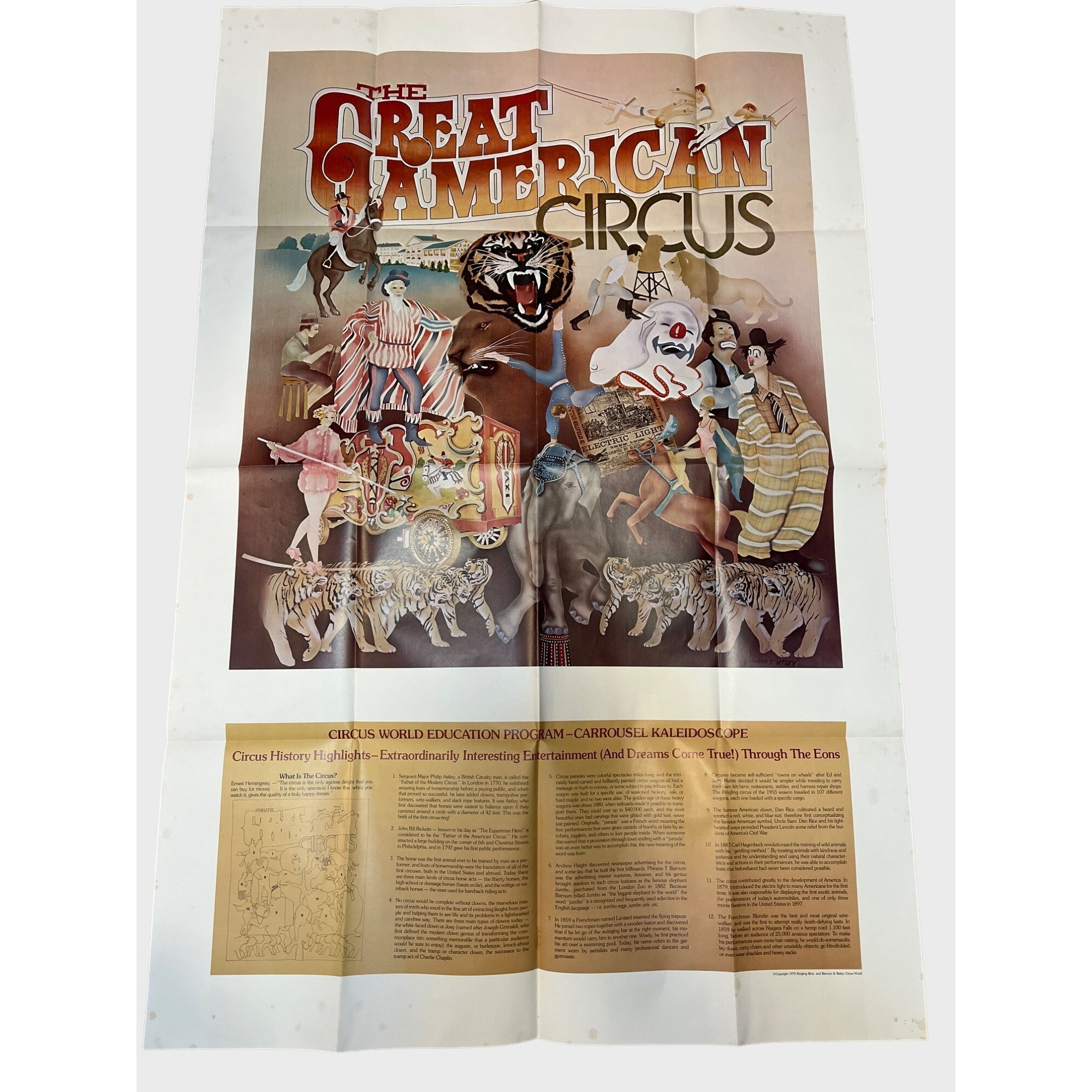 Vintage 1979 Ringling Bros and Barnum & Bailey Circus World Giant
