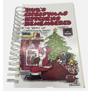 1994 KUB&#39;s Christmas Kitchens Remembered Spiral-Bound Cookbook Knoxville TN
