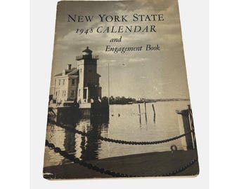 Calendario e libro di fidanzamento del 1948 dello Stato di New York Junior Chamber of Commerce Jaycee