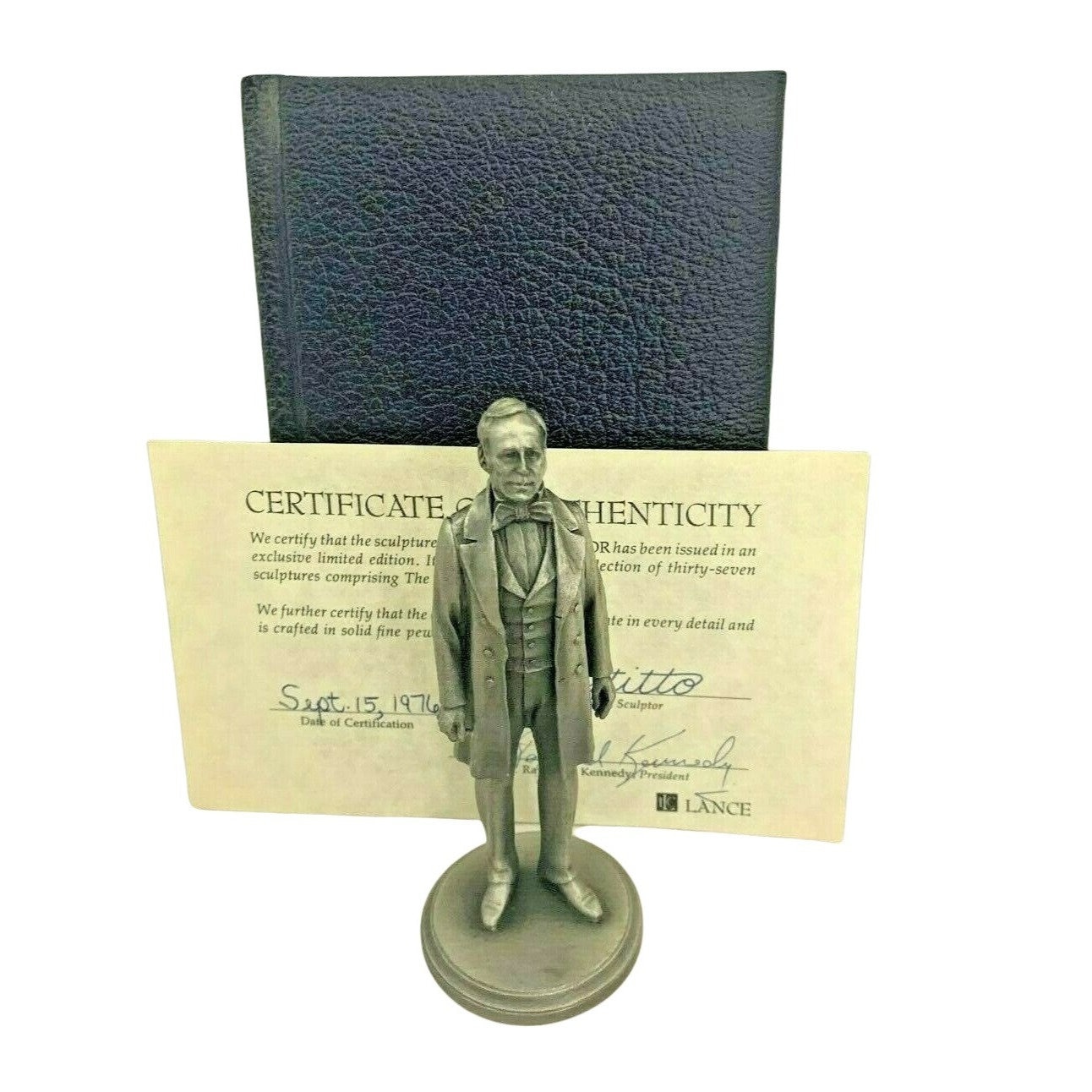 Lance Fine Pewter President Zachary Taylor 1976 Petitto W/ Book