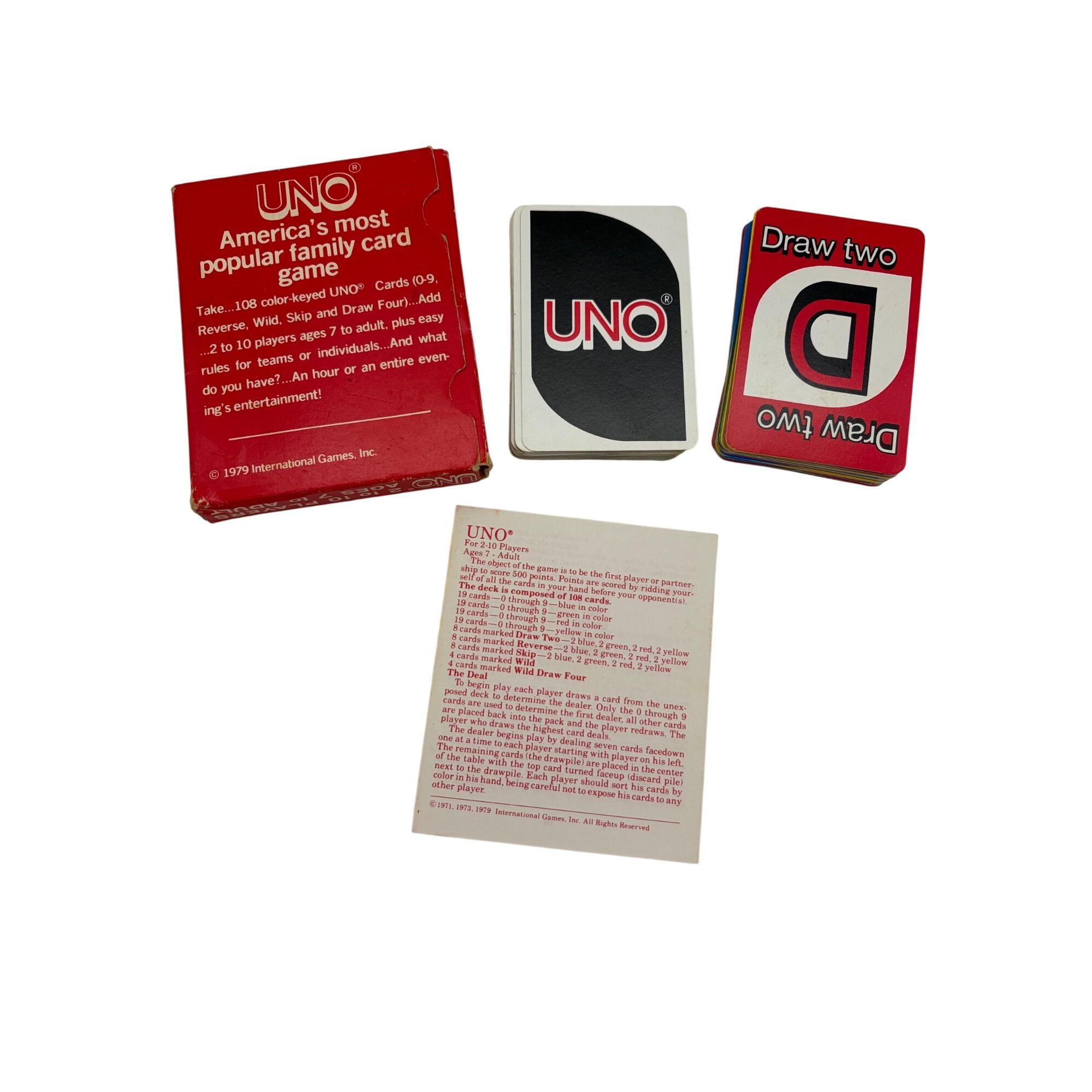 Vintage Uno Cards - Etsy