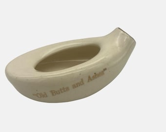 Vintage Ceramic Old Butts & Ashes Advertising Ashtray Modern Plumbing Knoxville