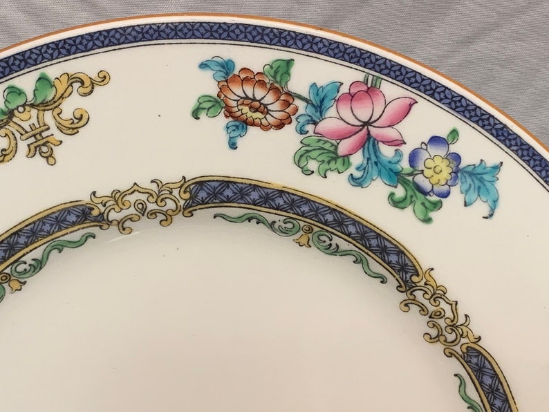 Antique China Pattern B898 Minton/'s China 3 Dinner Plates 10 ca 1920s
