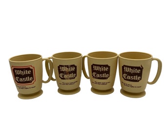 White Castle Coffee Mug NEW  WHITE & BLUE NOS