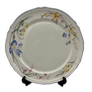 Villeroy & Boch China Riviera Chop Plate 12&quot; Luxembourg Floral Pattern