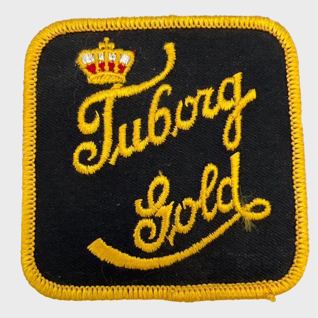 Vintage Tuborg Gold Beer Embroidered Patch Carlsberg Pilsner 3