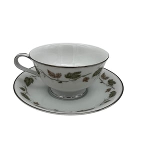 Vintage Noritake Japan Vineyard Cup And Saucer Coffee Tea 6449 Leaves & Vine